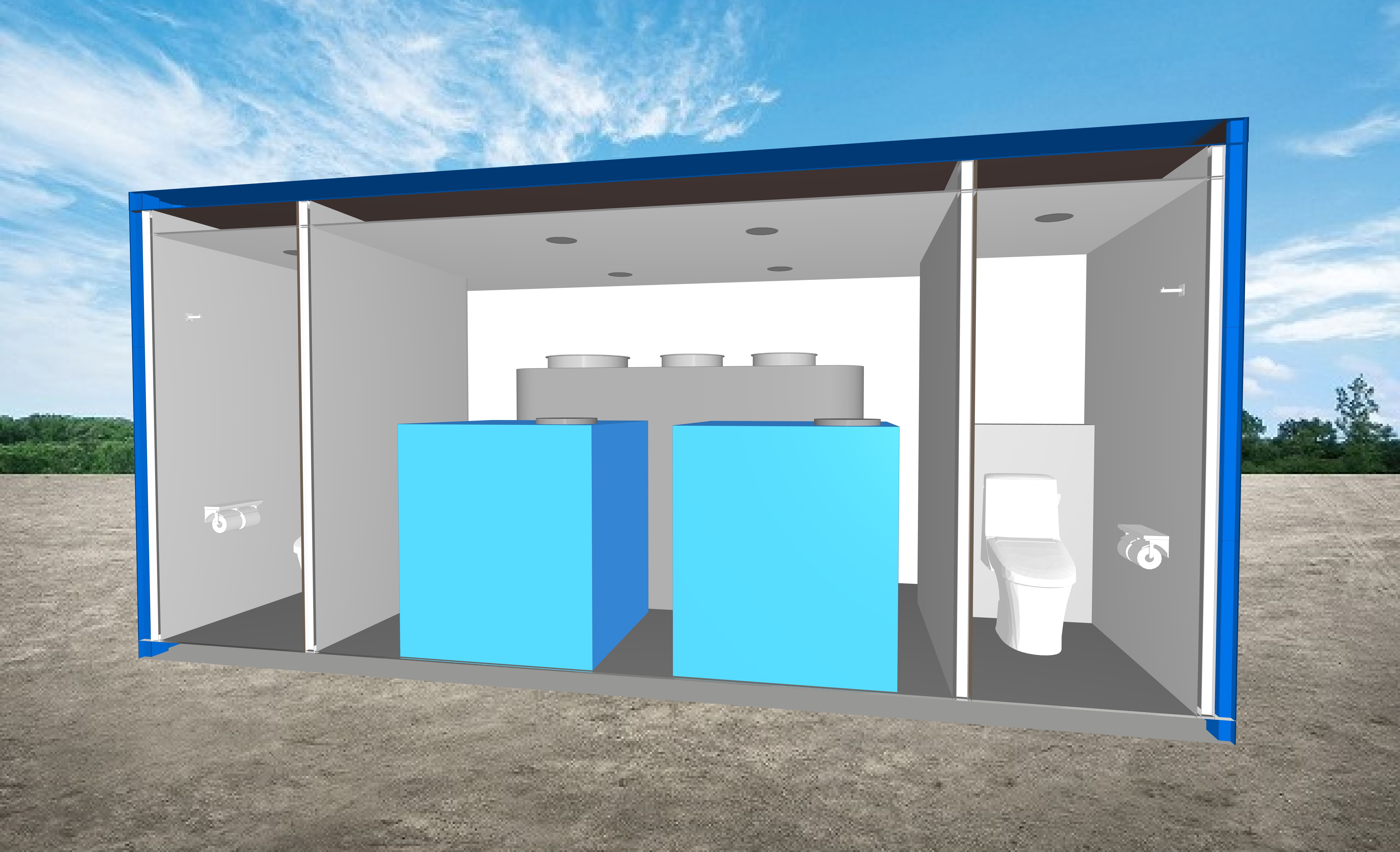 自己処理型トイレ