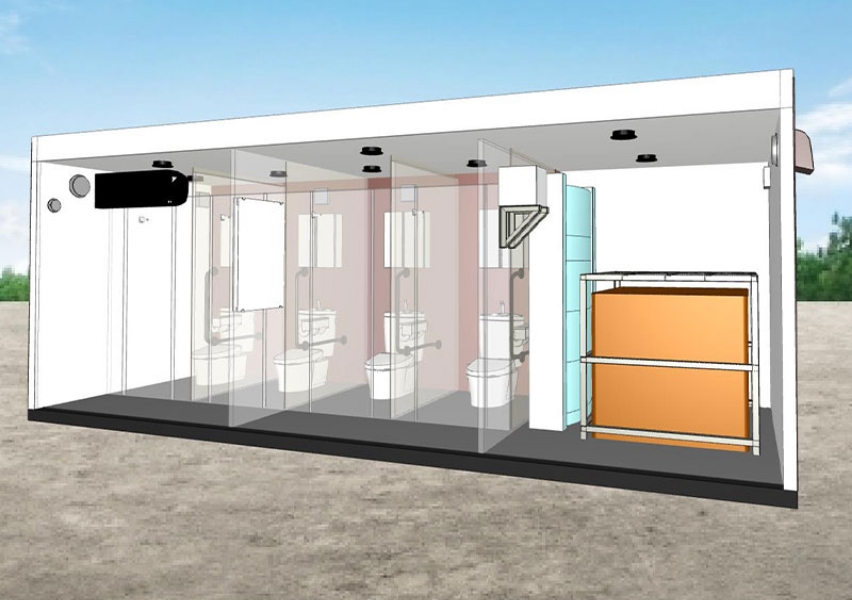 タンク搭載型水洗トイレ