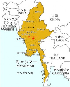 myanmar map jpn